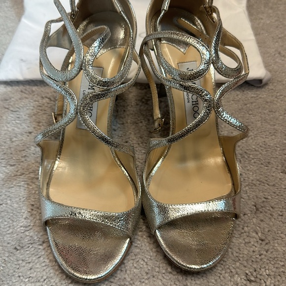 Jimmy Choo Ivette 85mm Champagne Pumps - Picture 3 of 8